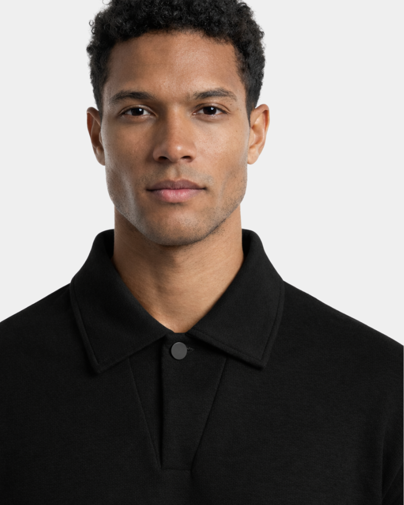 Oversized Polo Sweater