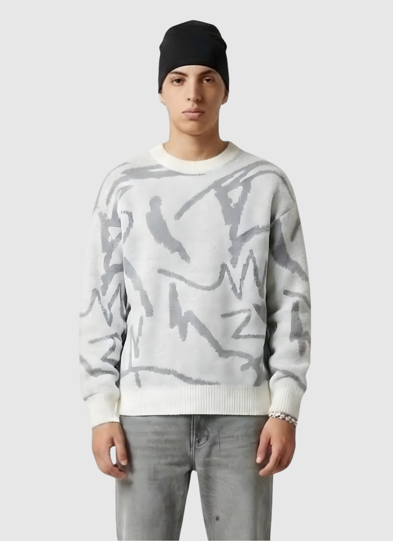 Scribble Knit Sweater