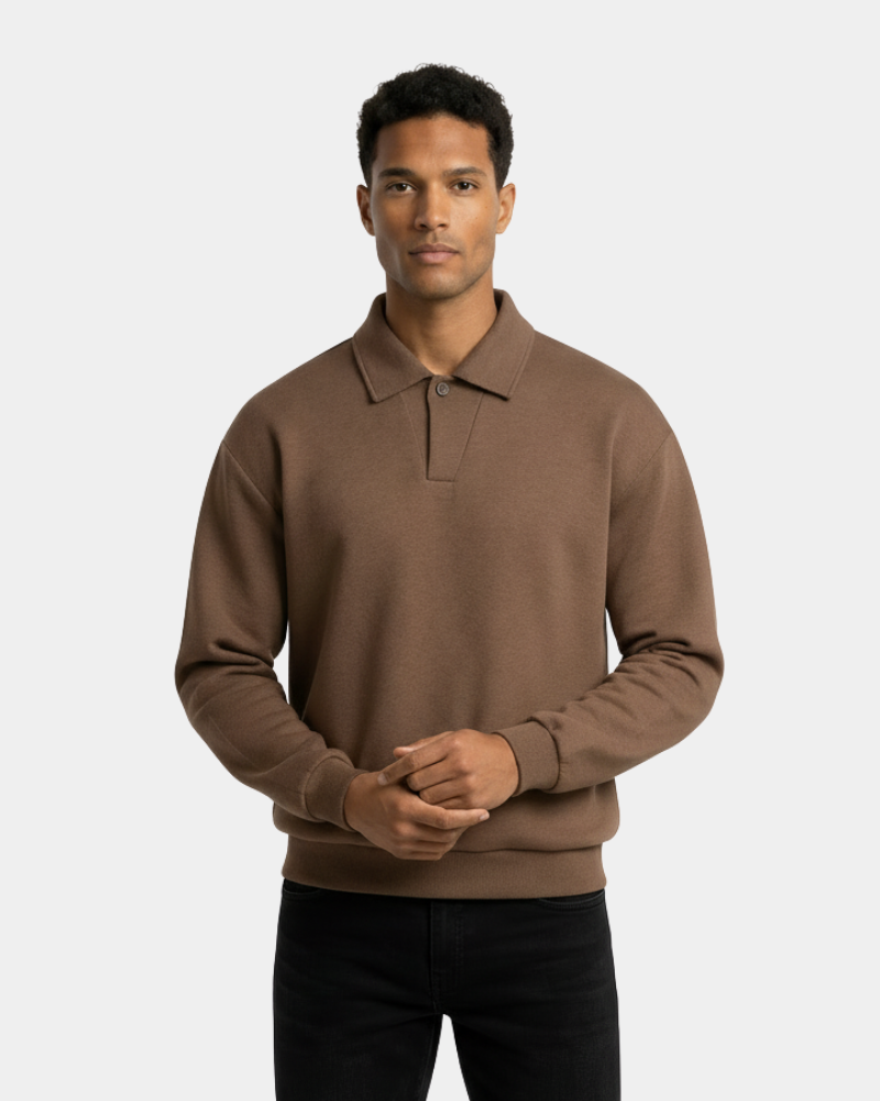 Oversized Polo Sweater