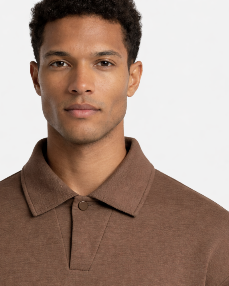 Oversized Polo Sweater