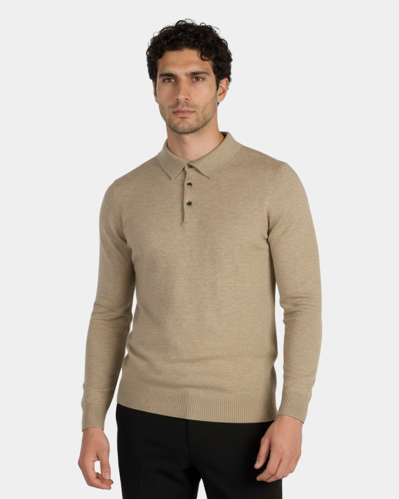 Knit Polo Sweater