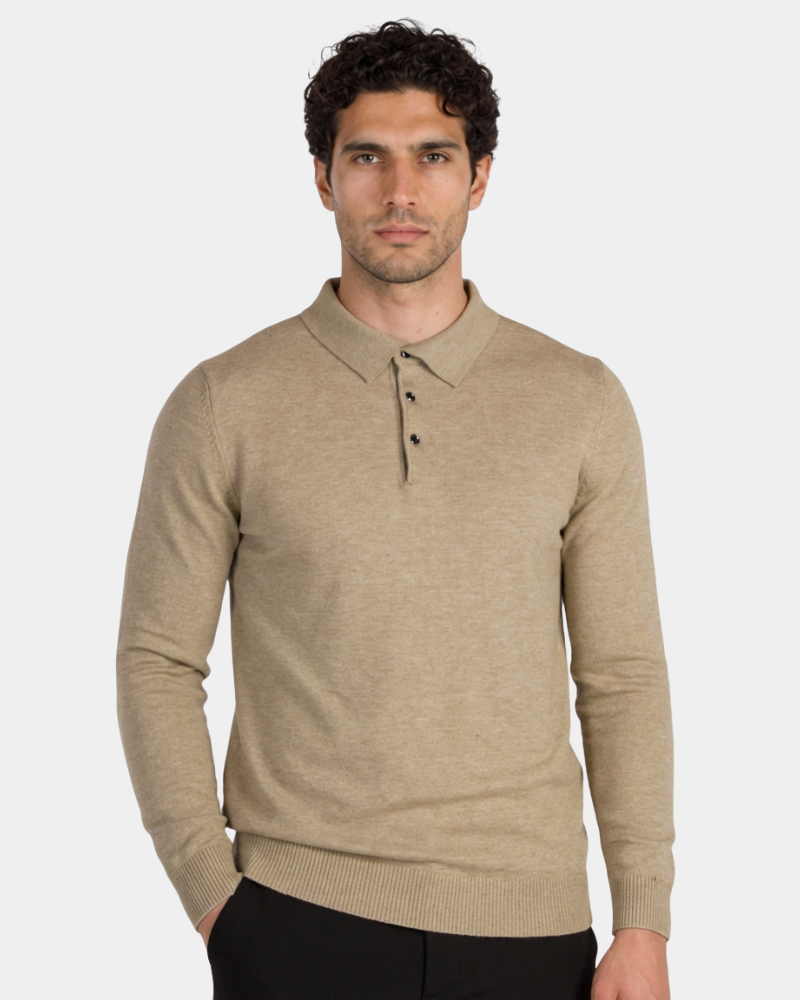 Knit Polo Sweater