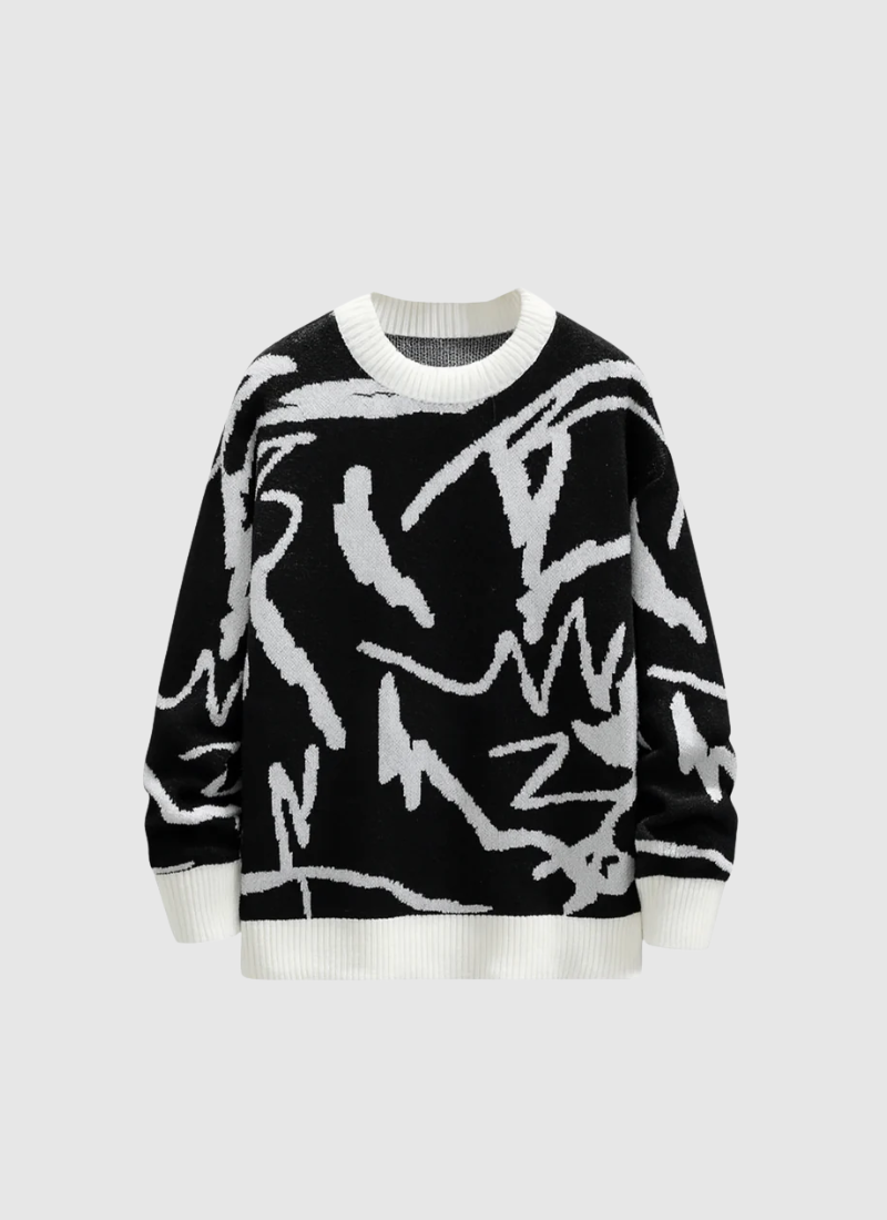 Scribble Knit Sweater