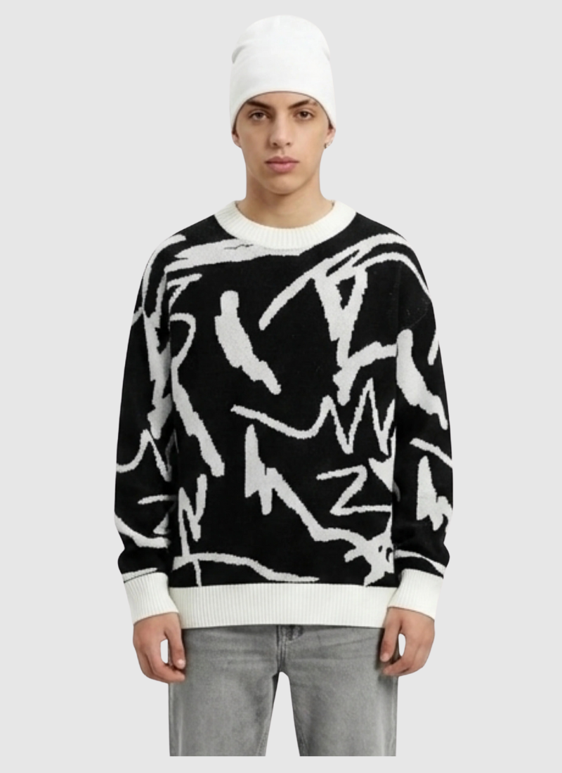 Scribble Knit Sweater