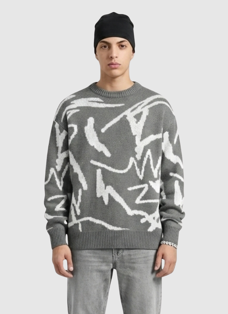 Scribble Knit Sweater