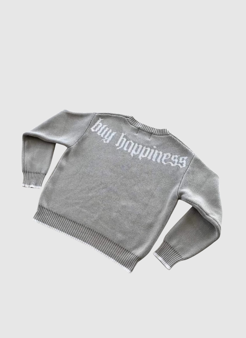 Script Varsity Knit Sweater