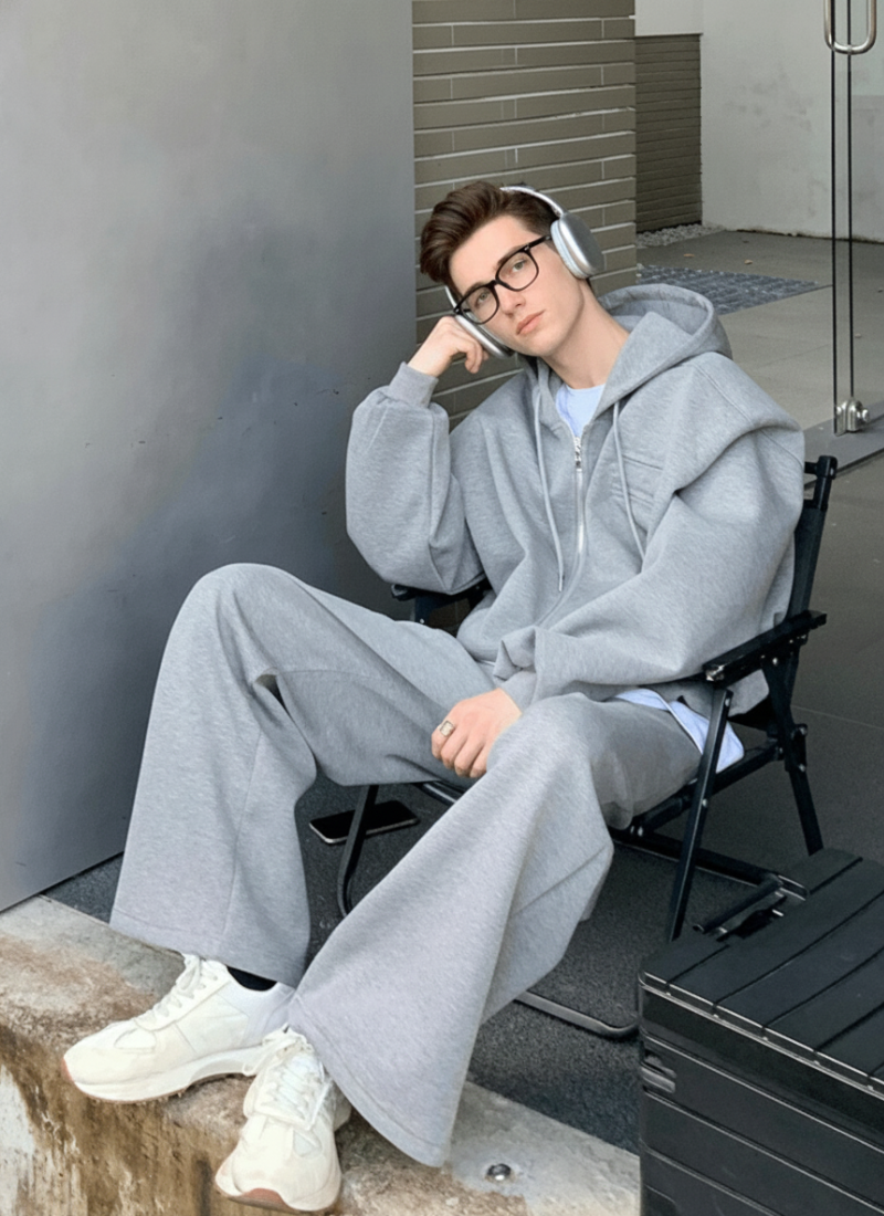 Mono Layer Oversized Zip-Up