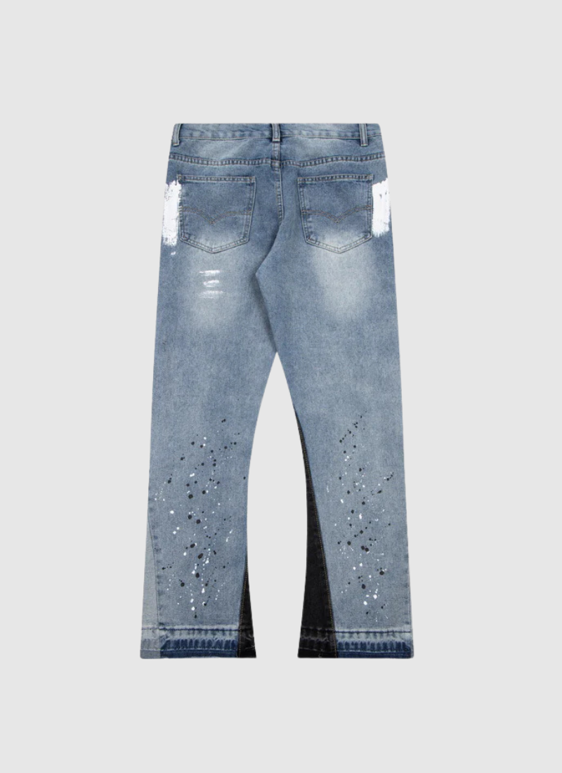 Drip Canvas Splatter Jeans