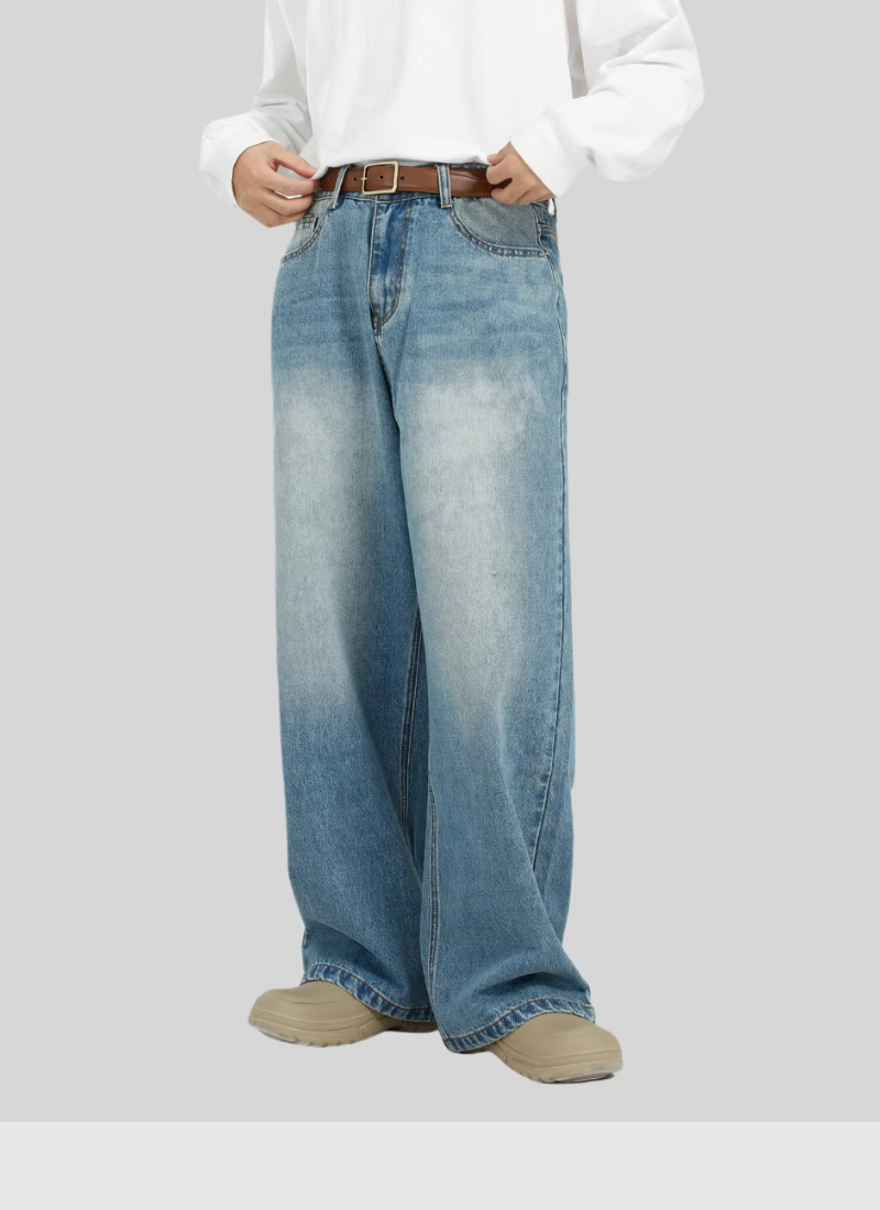 DrapeFade Straight Jeans