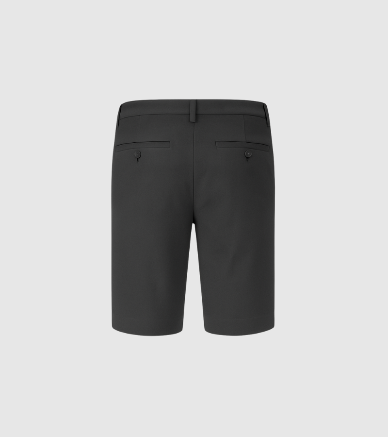 Black shorts on a light gray background
