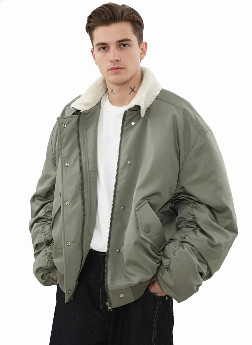 Sage Coil Padded Jacket