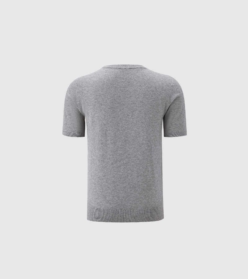 Gray sweater on a white background