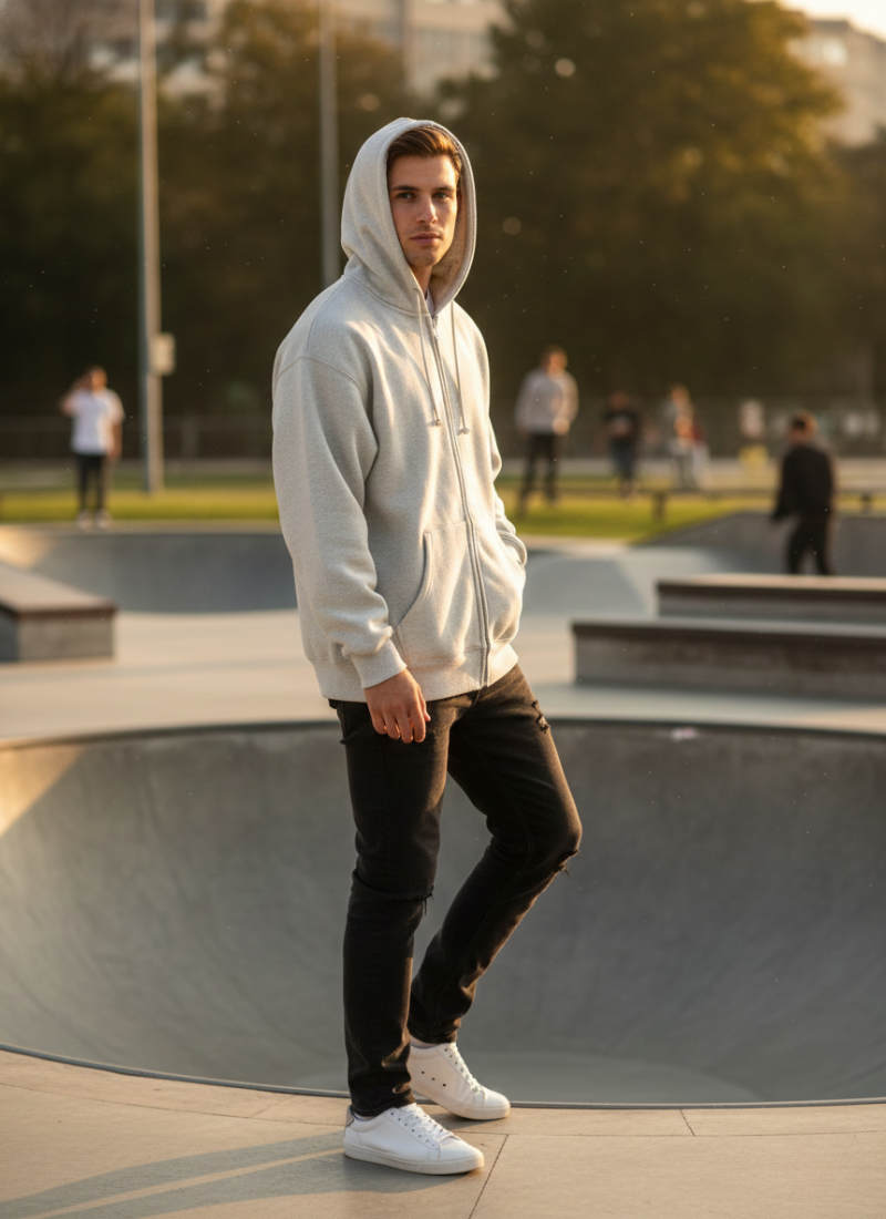 Cloudline Oversized Zip Hoodie