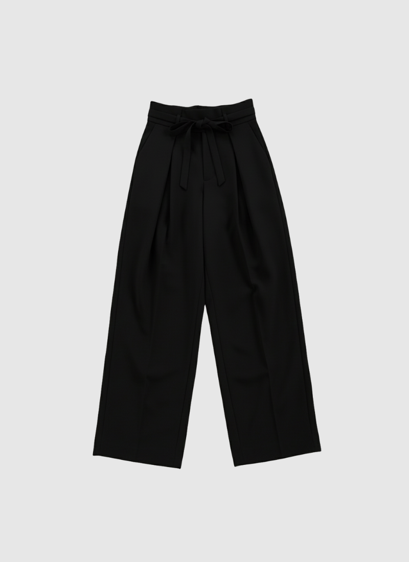 Runway Drape Belted Slacks