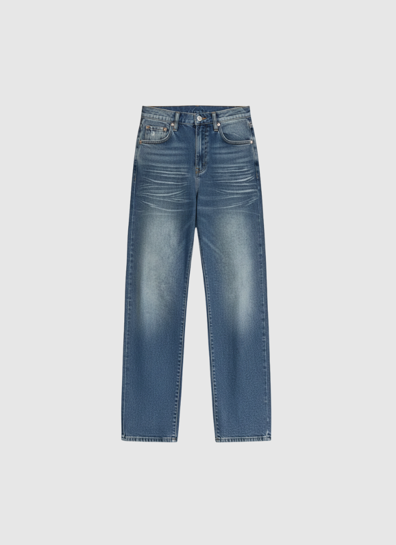 DrapeFade Straight Jeans