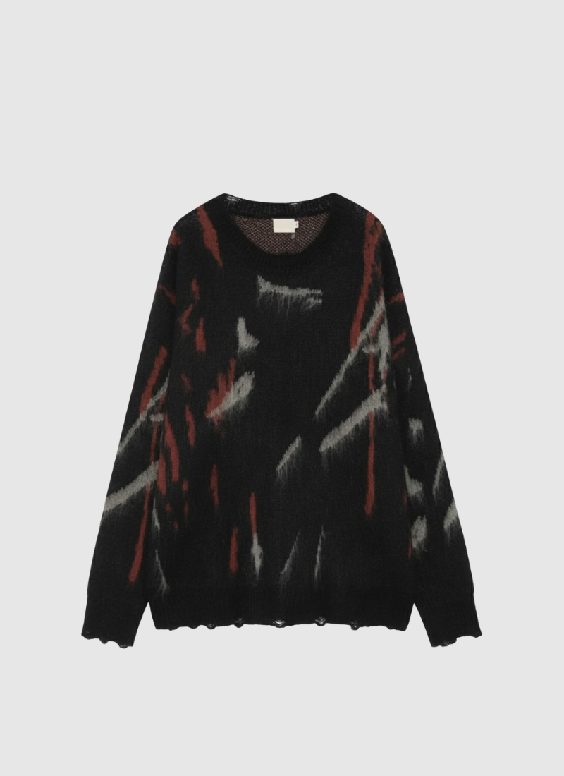 Phantom Slash Mohair-Style Jumper