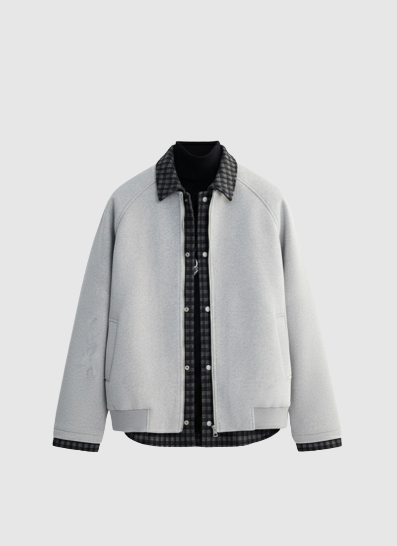 GridLayer Strapped Coach Jacket