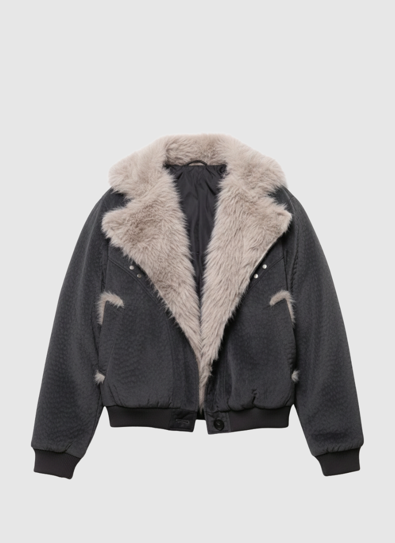 Nightwolf Shearling-Style Bomber