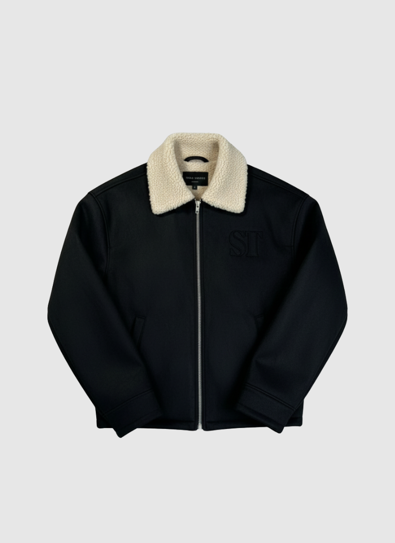 Shearline Cropped Aviator Jacket