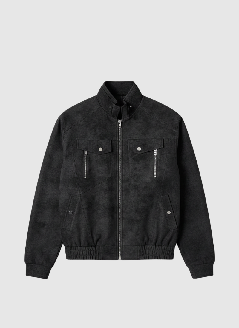 Aero Fade Suede Moto Jacket