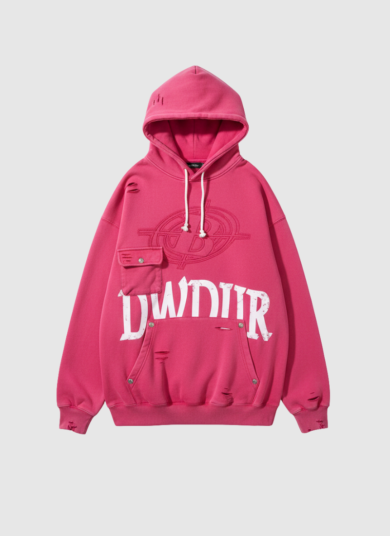 Crest Fade Oversize Hoodie