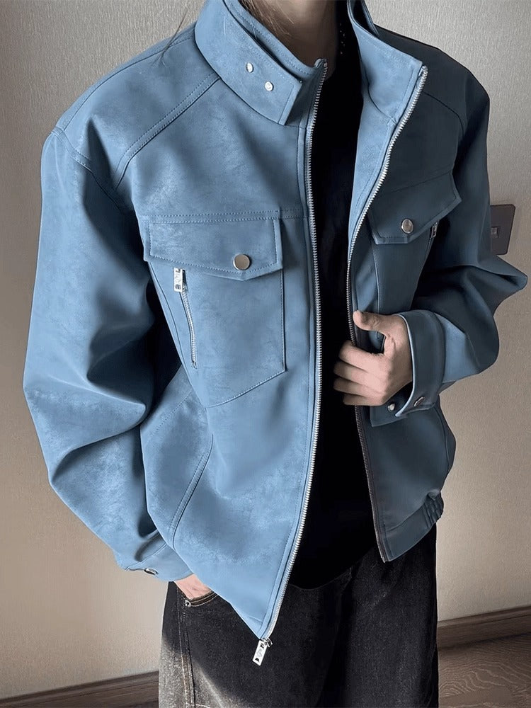 Aero Fade Suede Moto Jacket