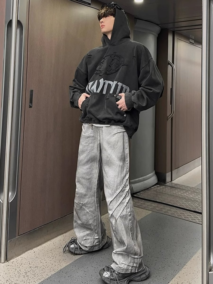 Crest Fade Oversize Hoodie