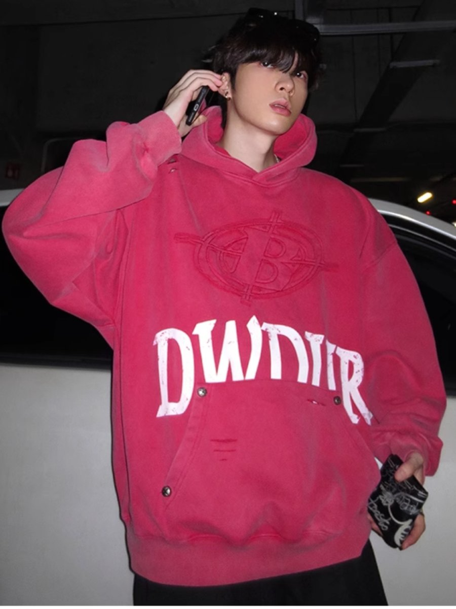 Crest Fade Oversize Hoodie