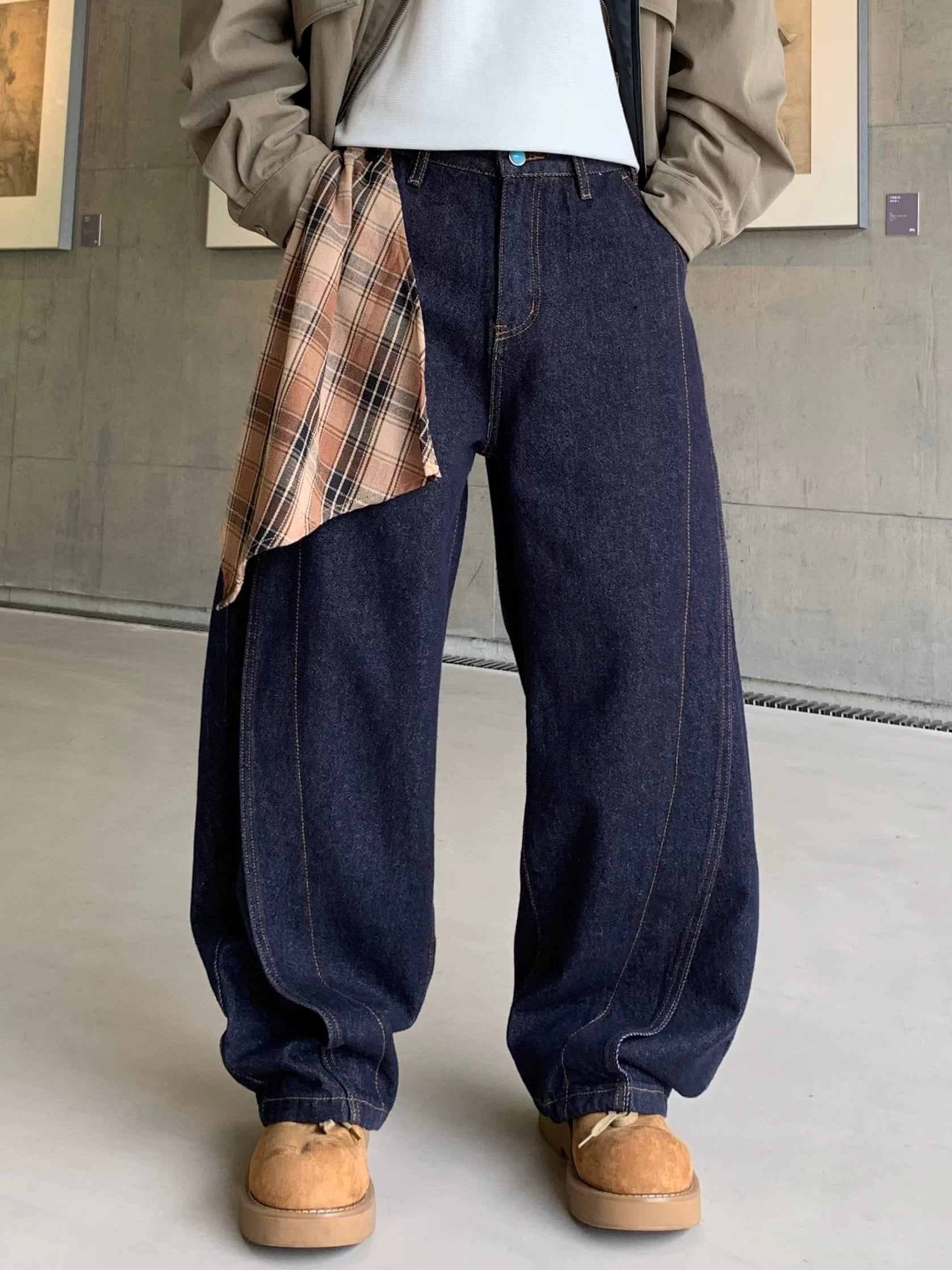 Midnight Track Balloon Denim