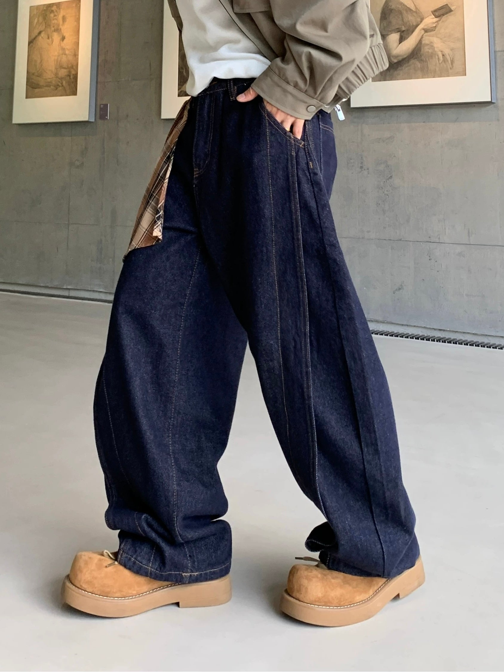 Midnight Track Balloon Denim